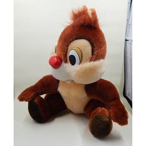 Walt Disney Company Dale Chipmunk Red Nose Plush Stuffed Animal 10"